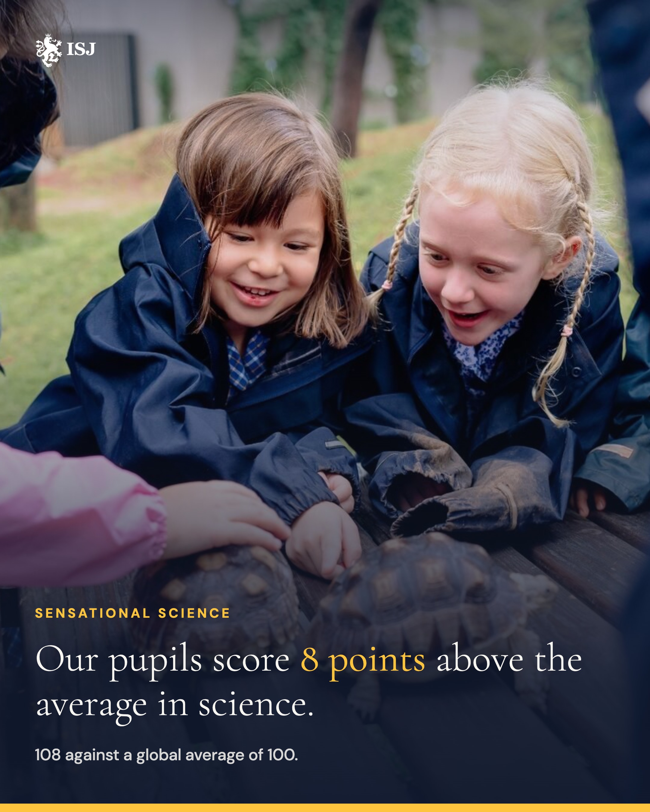 Pupils score 8 points above the global average in science