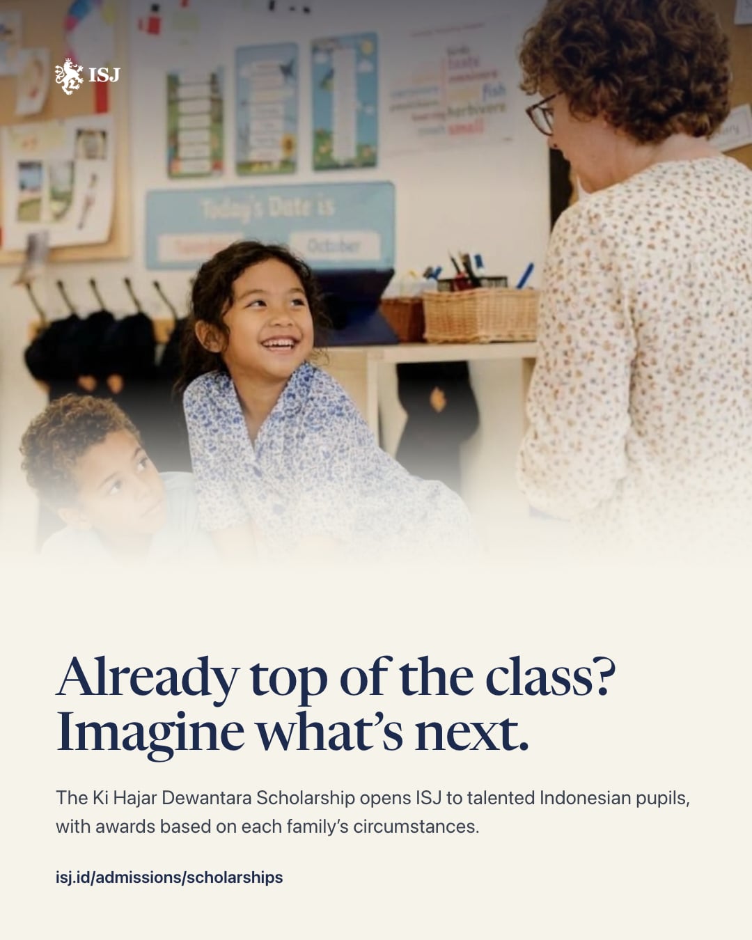 Already top of the class? Imagine what’s next.
