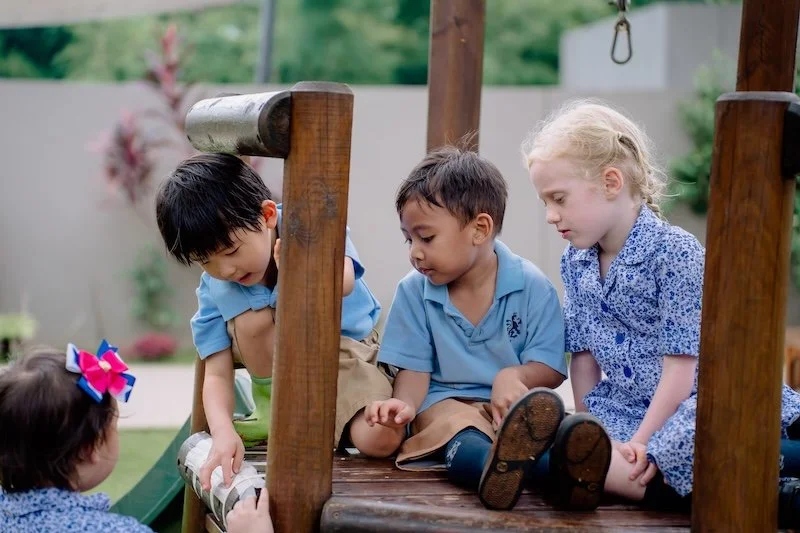 Children playing at ISJ Pondok Indah